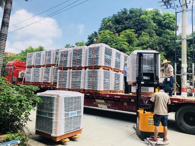 馬來西亞印尼東帝墳客商采購256臺潤東方環(huán)保空調(diào)冷風(fēng)機(jī)